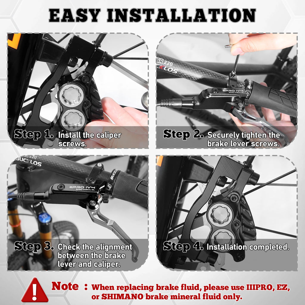 IIIPRO IV4 EMOTO 4 Piston Hydraulic Brake